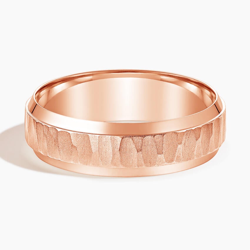 Rose gold diamond engagement ring with surprise diamond details