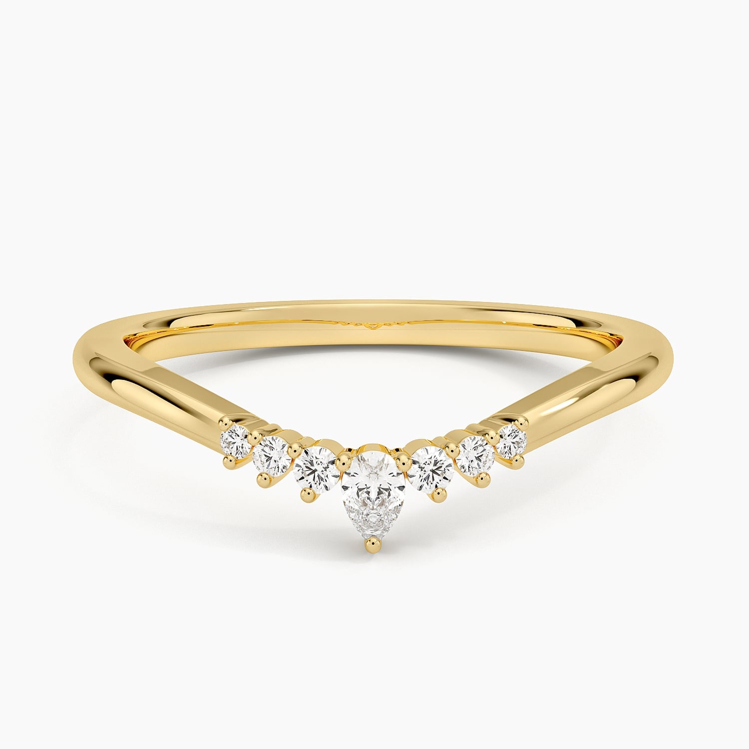 Rose gold diamond engagement ring with surprise diamond details