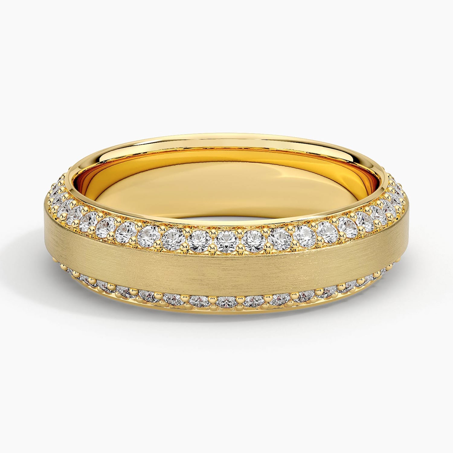 Rose gold diamond engagement ring with surprise diamond details