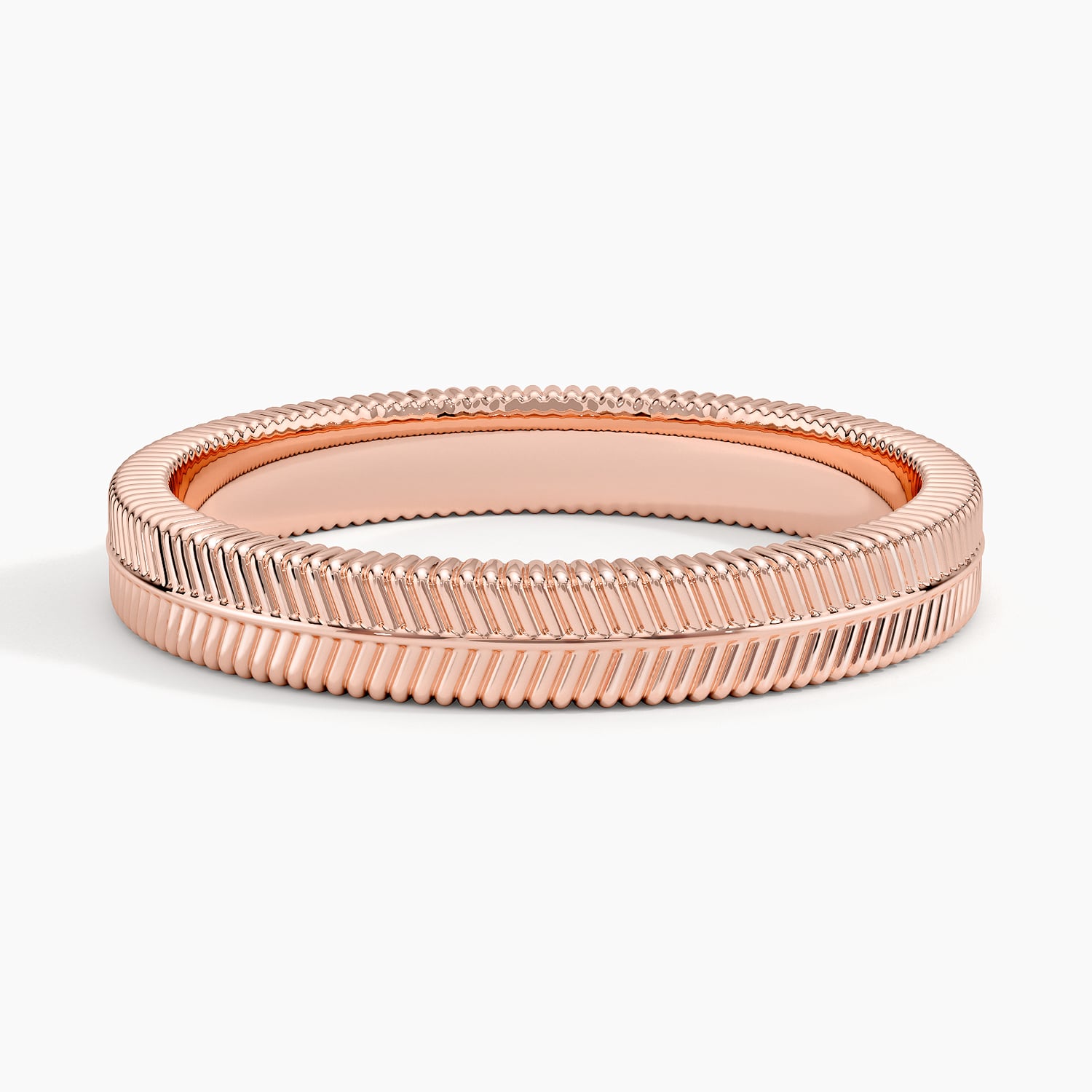 Rose gold diamond engagement ring with surprise diamond details