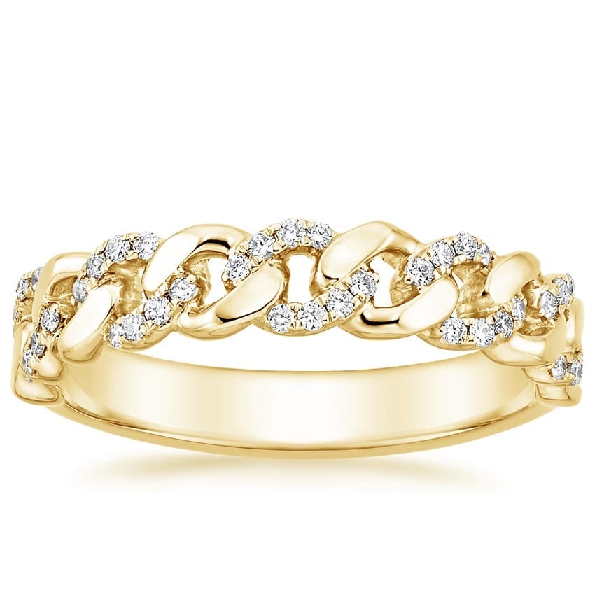 Rose gold diamond engagement ring with surprise diamond details