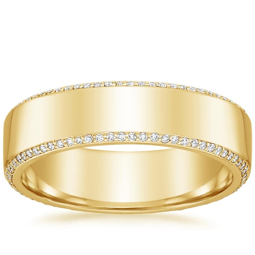 Rose gold diamond engagement ring with surprise diamond details