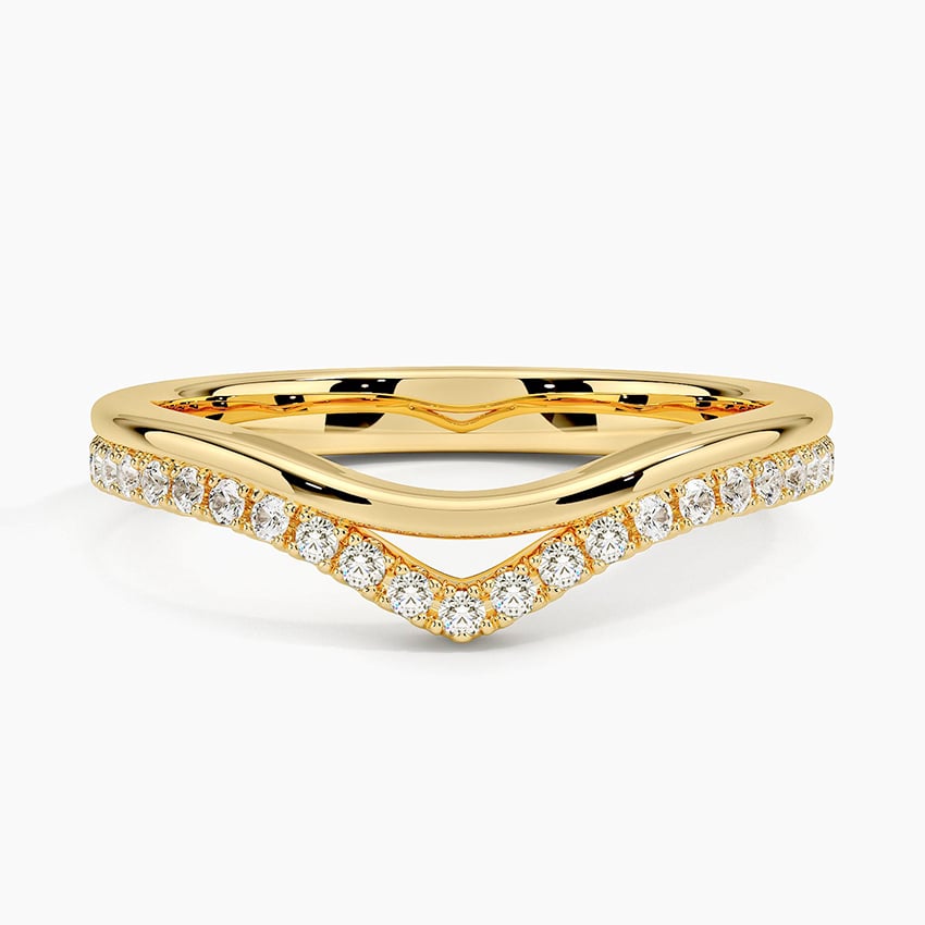Rose gold diamond engagement ring with surprise diamond details