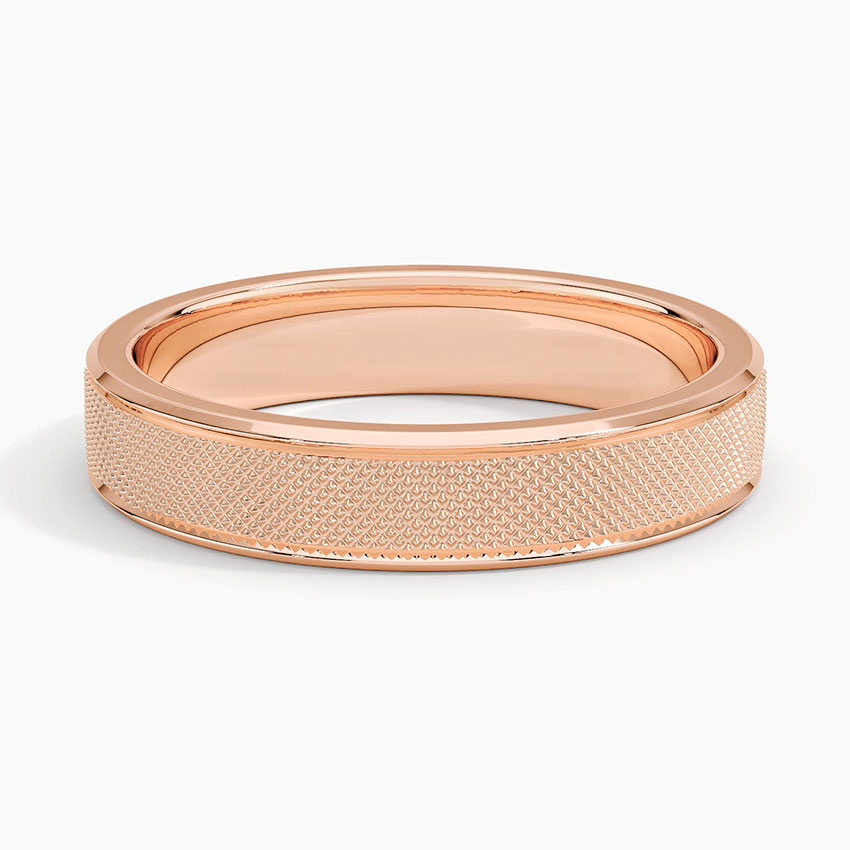 Rose gold diamond engagement ring with surprise diamond details