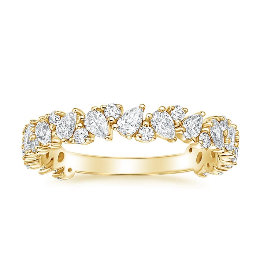 Rose gold diamond engagement ring with surprise diamond details