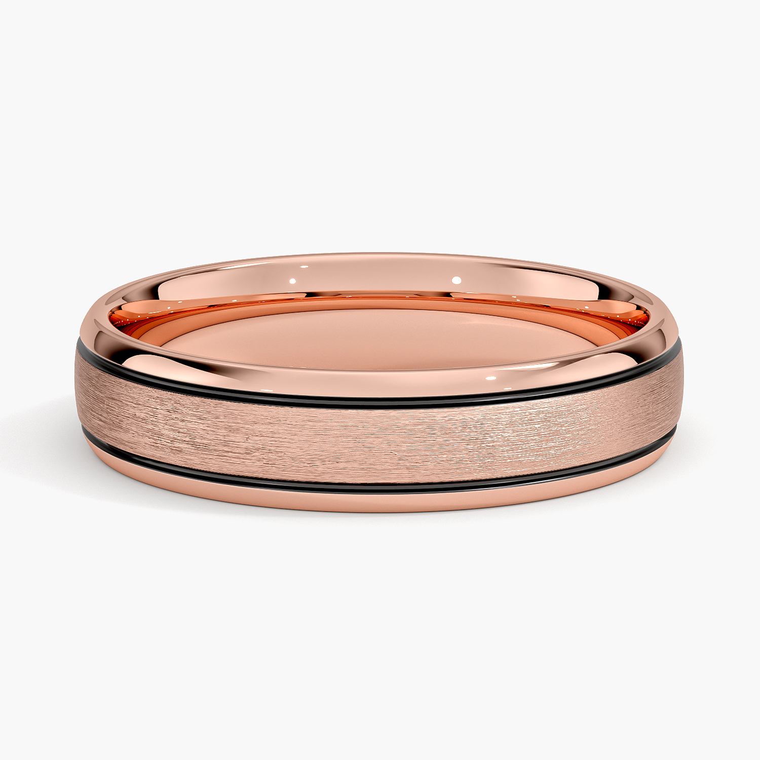 Rose gold diamond engagement ring with surprise diamond details