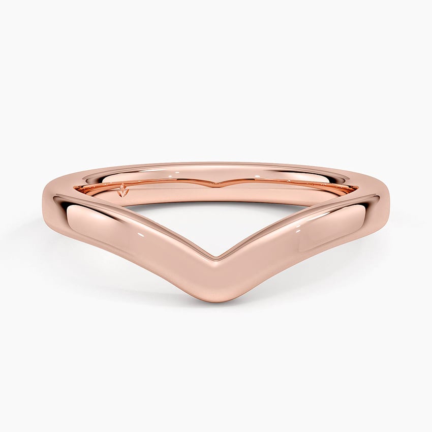 Rose gold diamond engagement ring with surprise diamond details