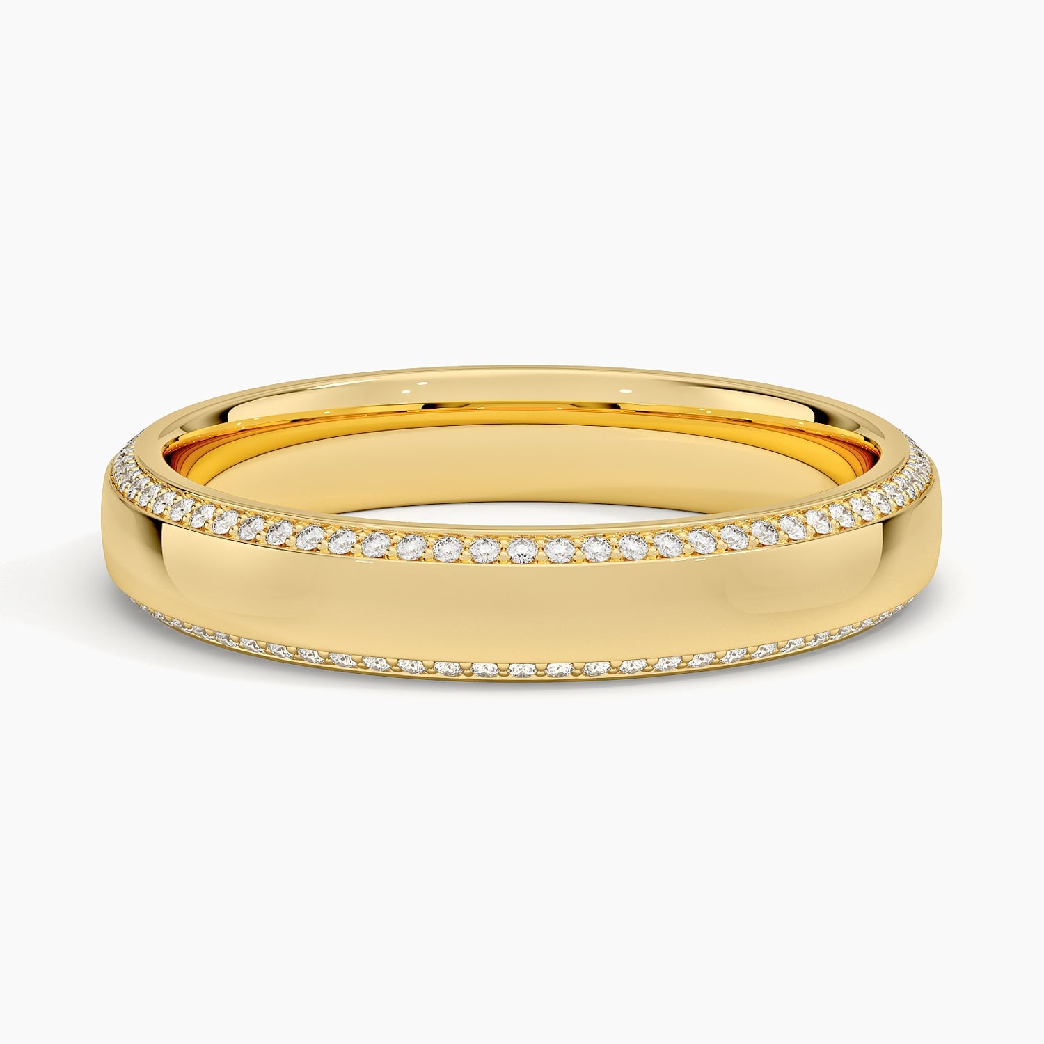 Rose gold diamond engagement ring with surprise diamond details