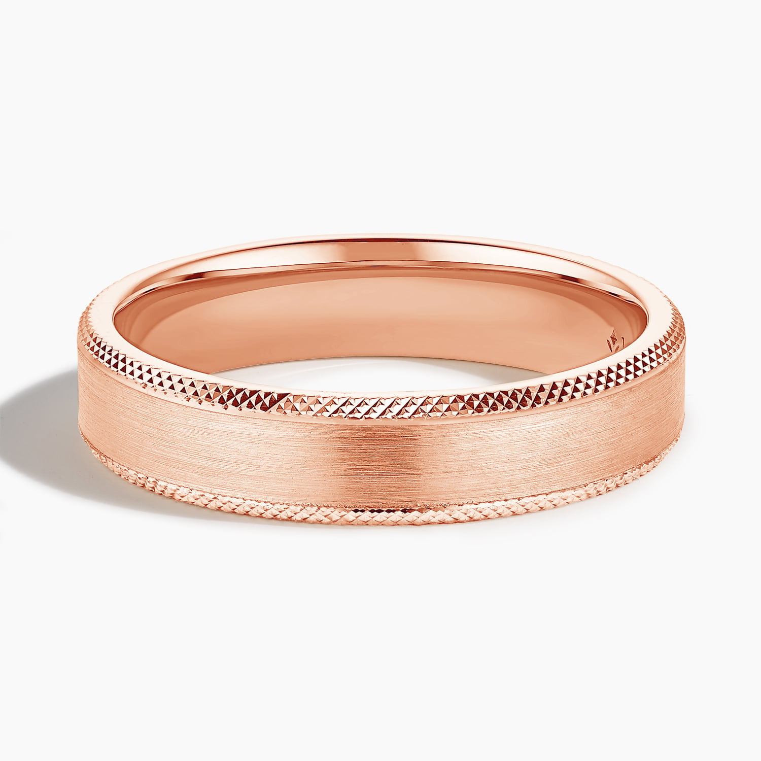 Rose gold diamond engagement ring with surprise diamond details