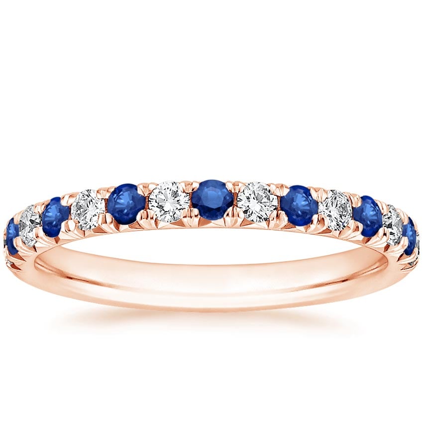 Rose gold diamond engagement ring with surprise diamond details