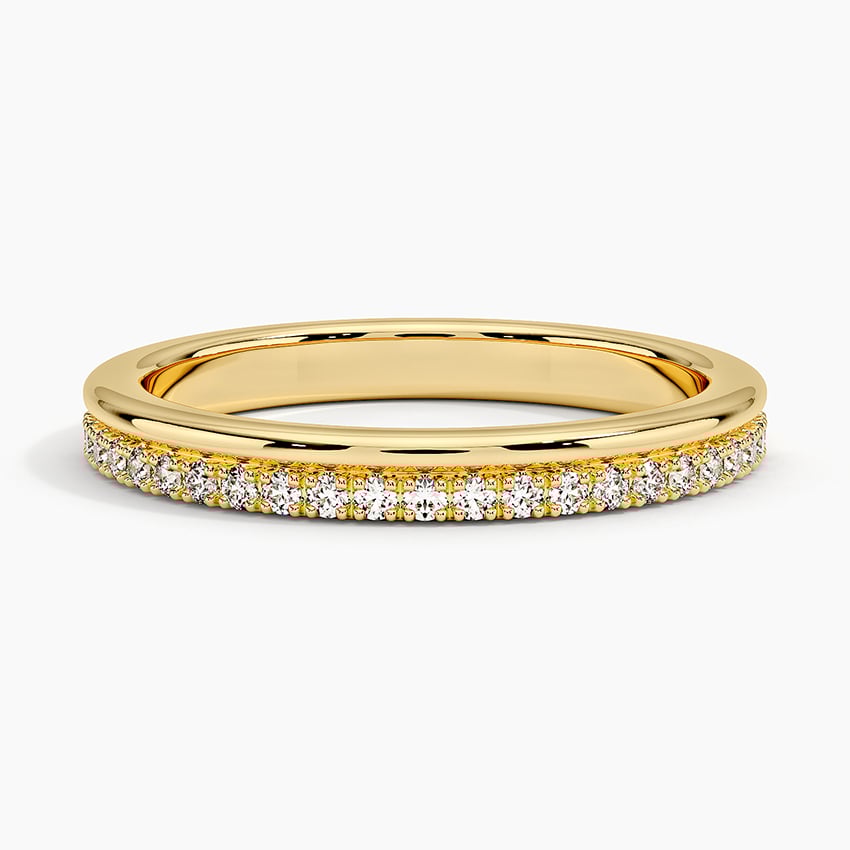 Rose gold diamond engagement ring with surprise diamond details