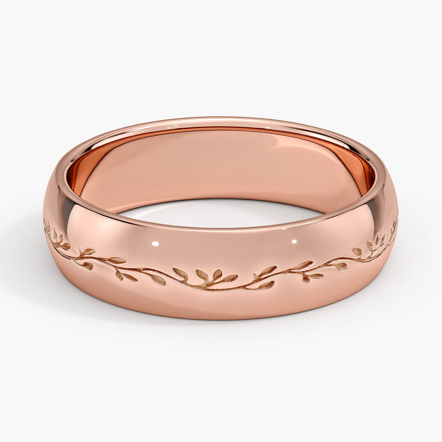 Rose gold diamond engagement ring with surprise diamond details