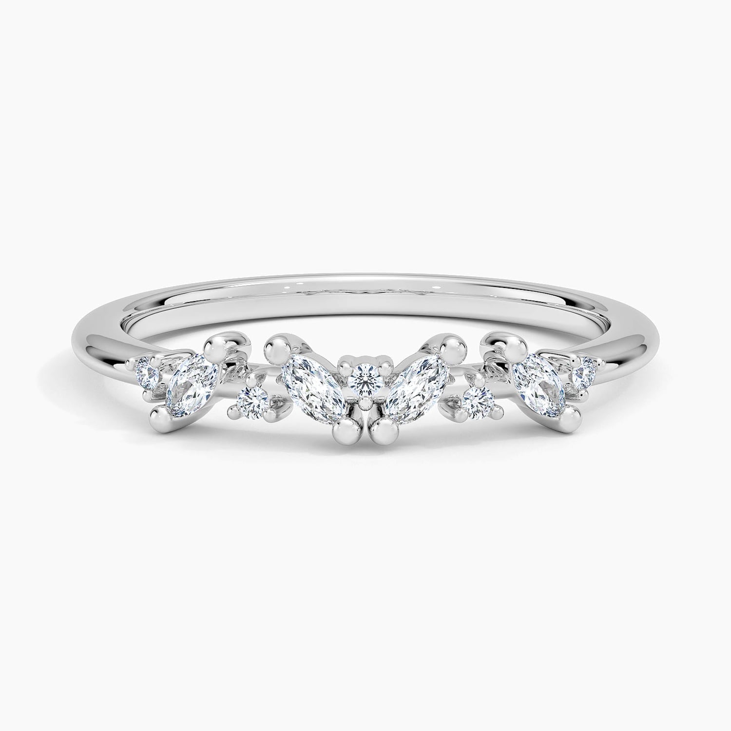 Rose gold diamond engagement ring with surprise diamond details