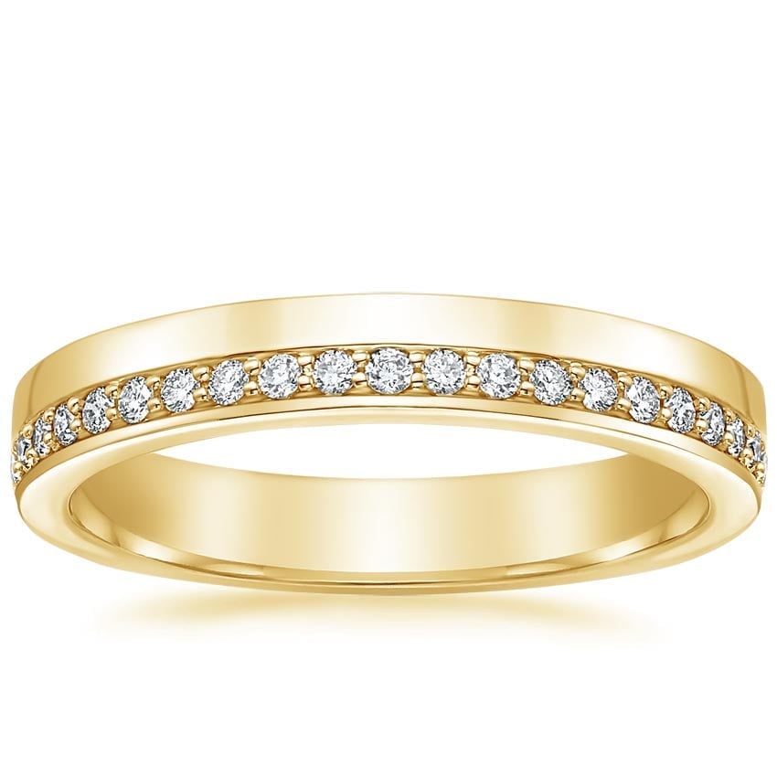 Rose gold diamond engagement ring with surprise diamond details