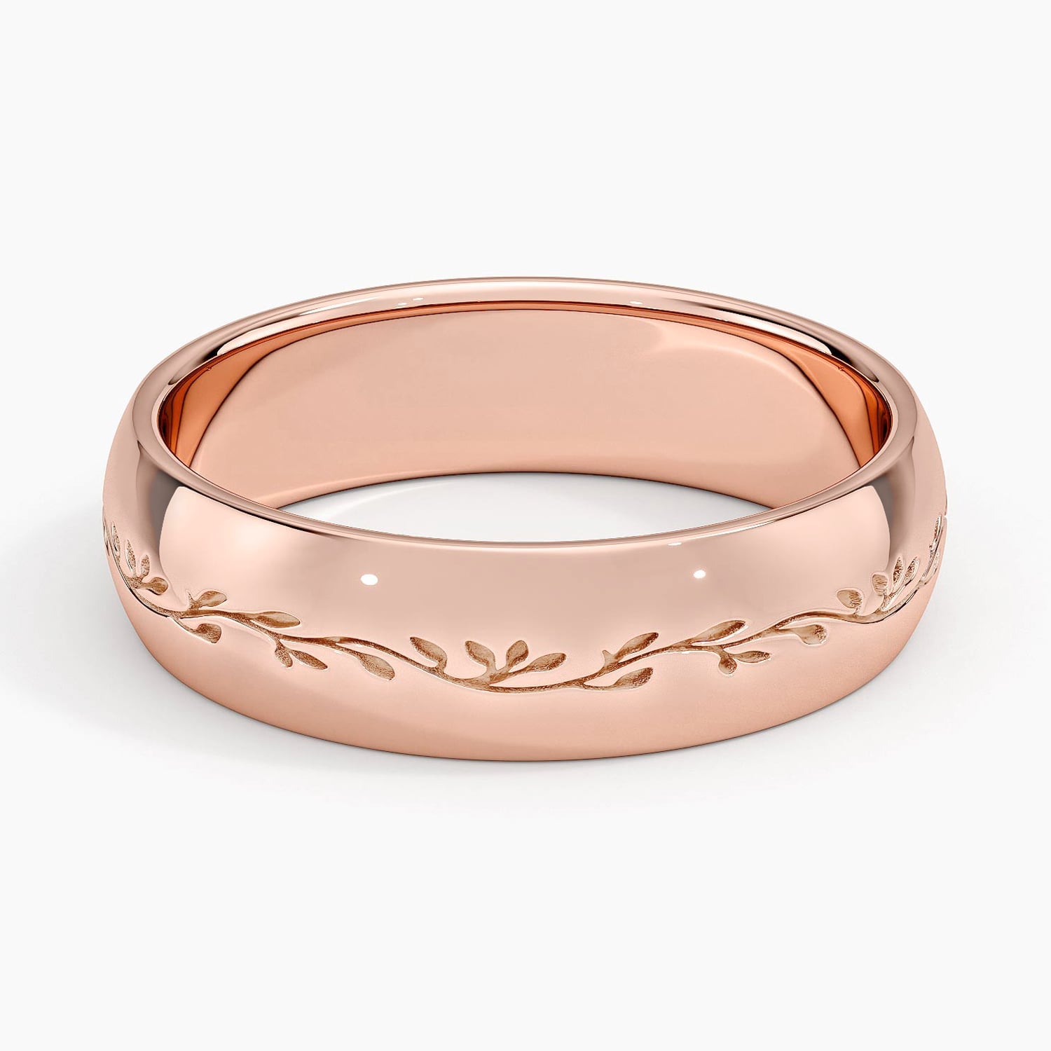 Rose gold diamond engagement ring with surprise diamond details