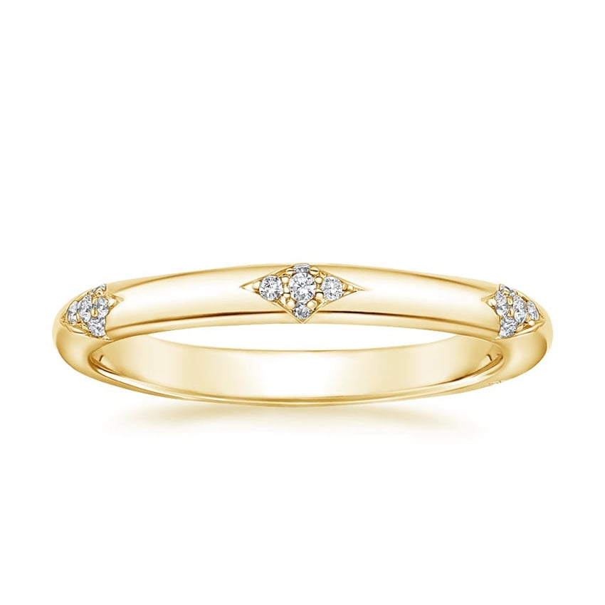 Rose gold diamond engagement ring with surprise diamond details