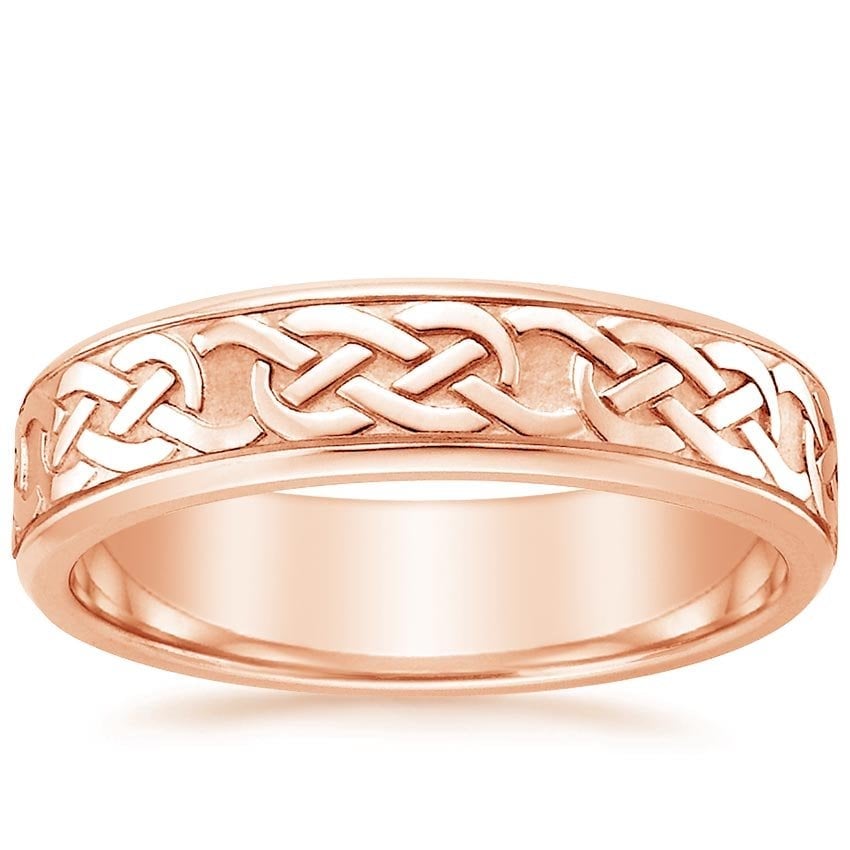 Rose gold diamond engagement ring with surprise diamond details