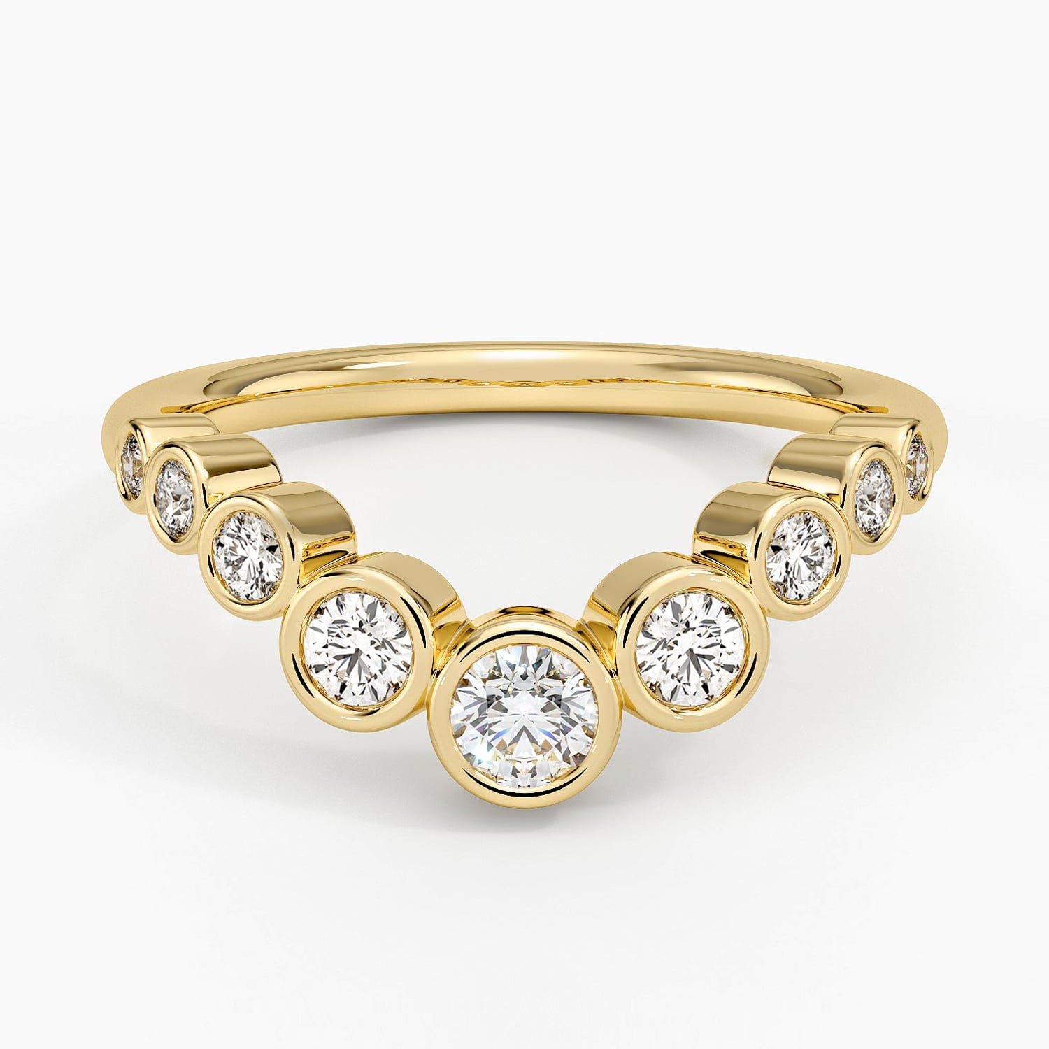 Rose gold diamond engagement ring with surprise diamond details