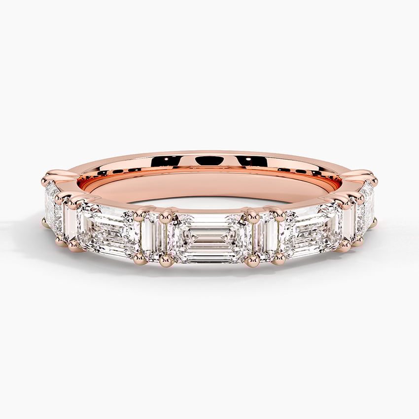 Rose gold diamond engagement ring with surprise diamond details