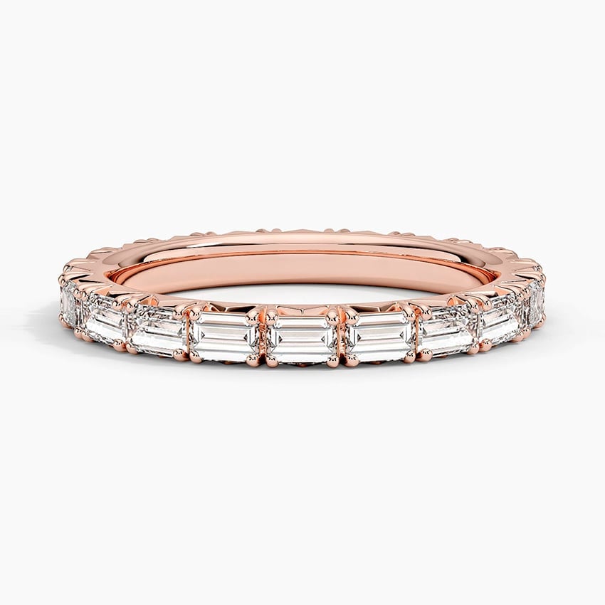 Rose gold diamond engagement ring with surprise diamond details