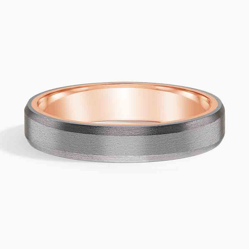 Rose gold diamond engagement ring with surprise diamond details