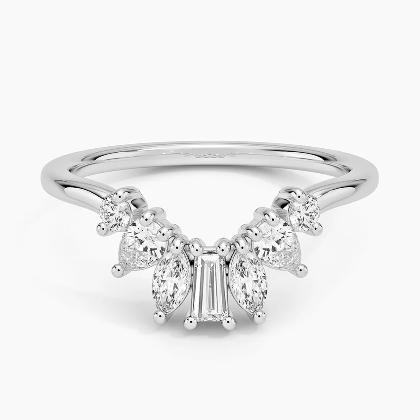 Rose gold diamond engagement ring with surprise diamond details