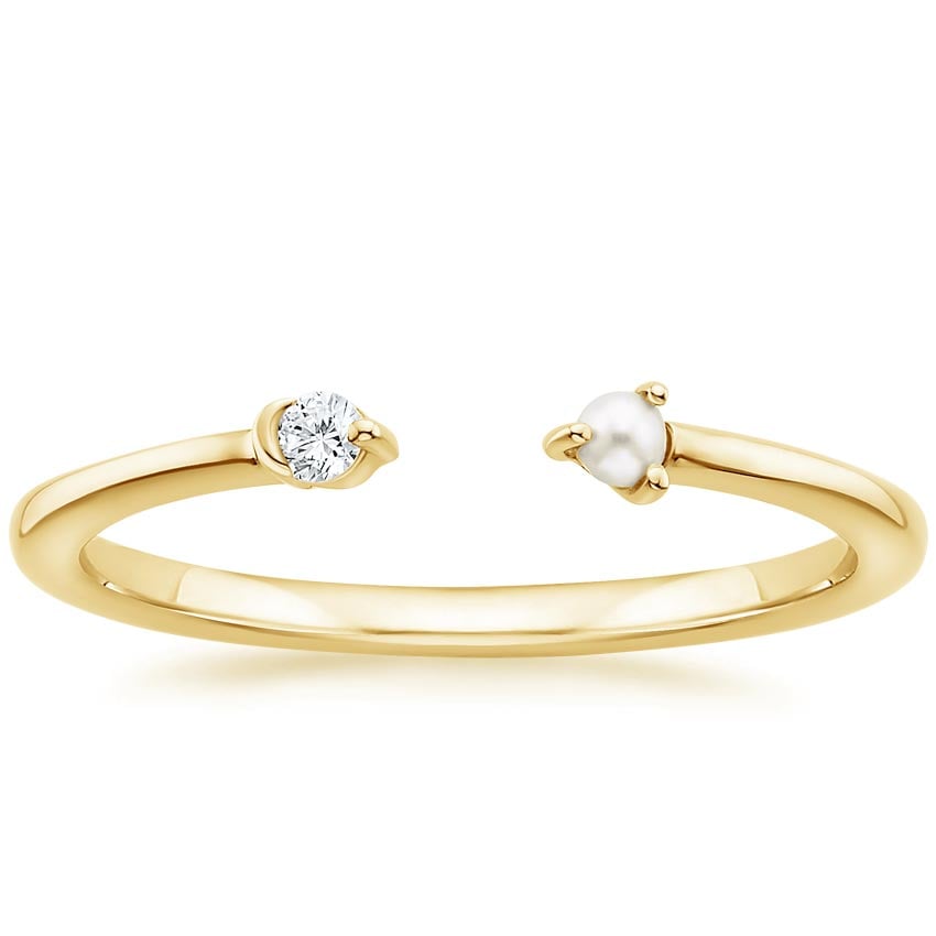 Rose gold diamond engagement ring with surprise diamond details