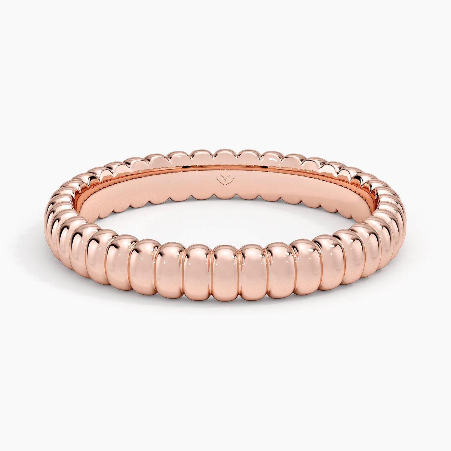 Rose gold diamond engagement ring with surprise diamond details