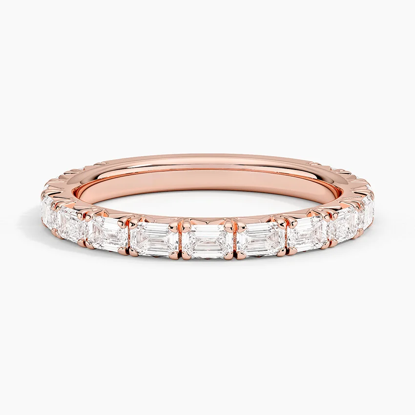 Rose gold diamond engagement ring with surprise diamond details