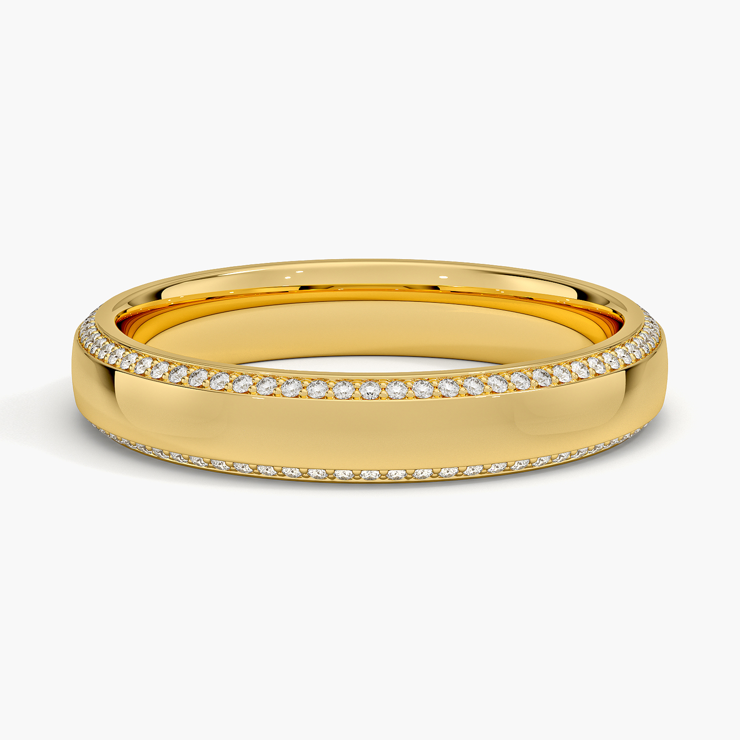 Rose gold diamond engagement ring with surprise diamond details