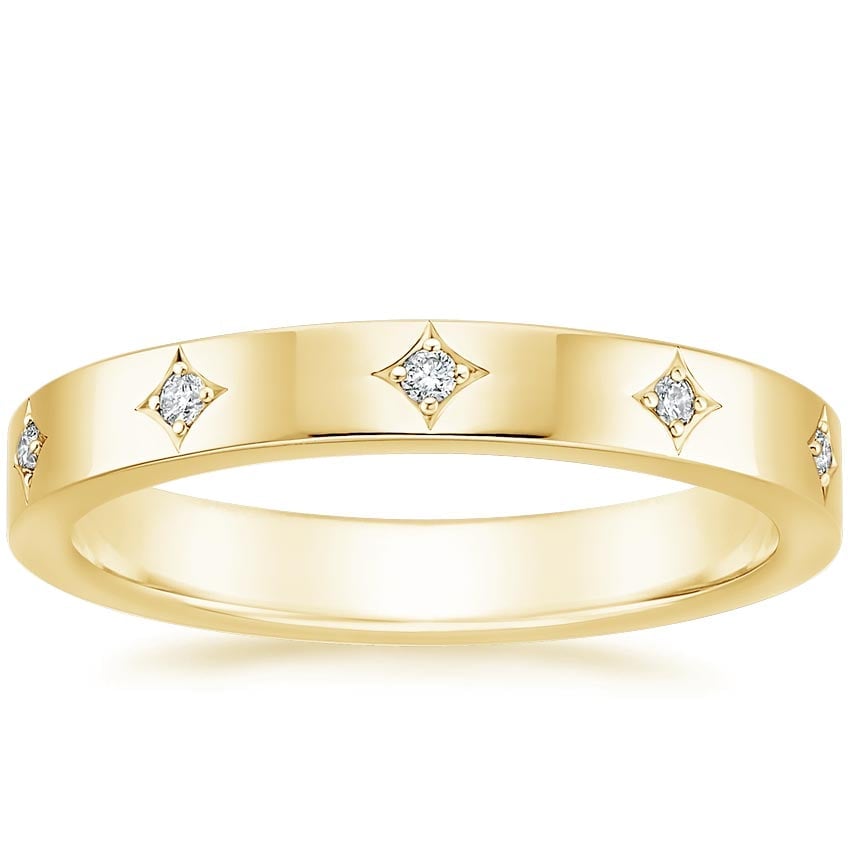 Rose gold diamond engagement ring with surprise diamond details
