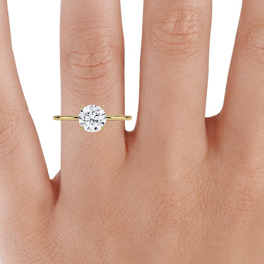 Thin Band Engagement Ring Aimee Brilliant Earth
