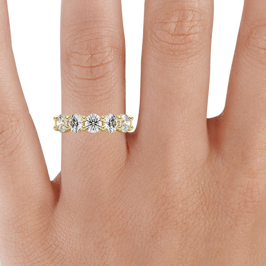 Estate Five Stone Diamond Promise Ring