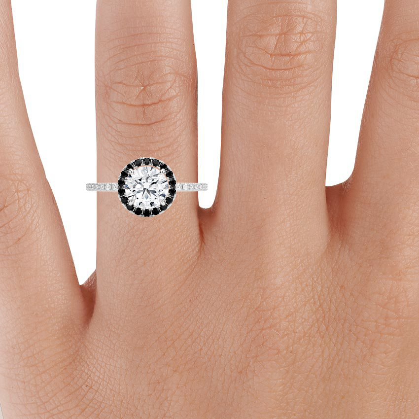 Black halo online engagement rings