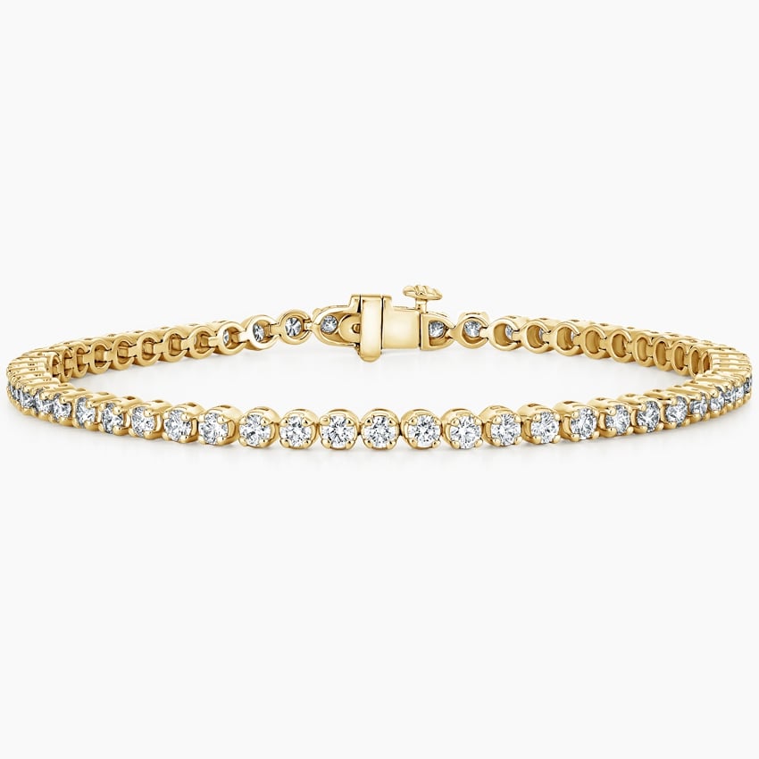 18K Yellow Gold 7 in. Diamond Tennis Bracelet (3 ct. tw.)