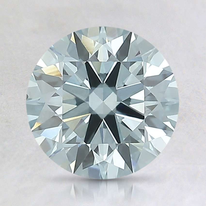 1.50 Ct. Fancy Greenish Blue Round Lab Created Diamond