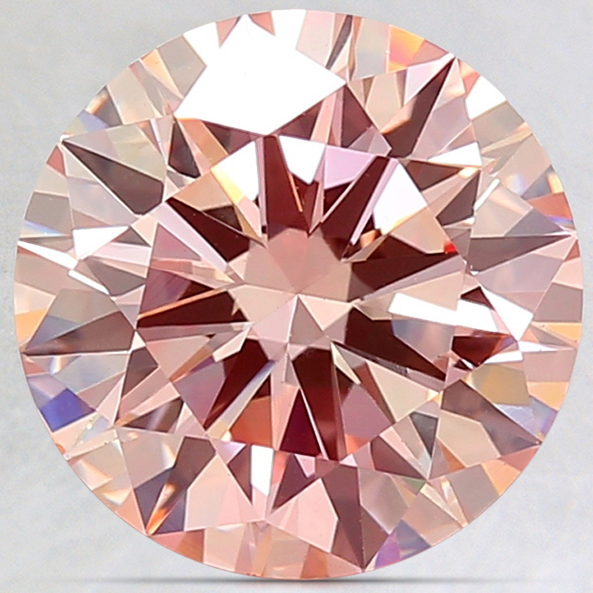 3.28 Ct. Fancy Light Pink Round Lab Created Diamond