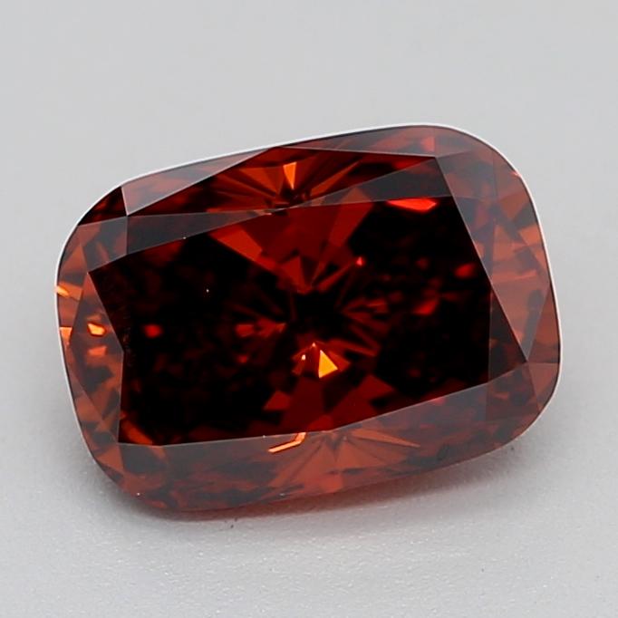 1.04 Ct. Fancy Vivid Pink Cushion Lab Grown Diamond