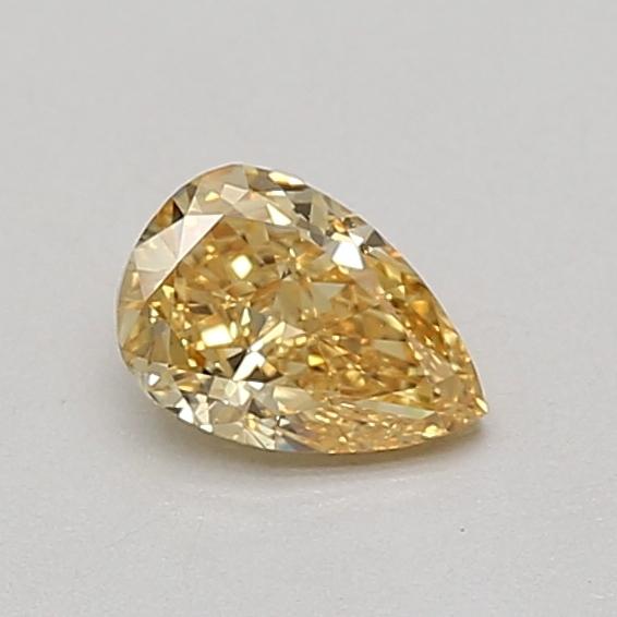 0.52 Ct. Fancy Intense Yellow Pear Lab Grown Diamond