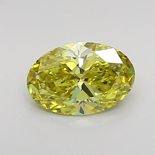 1.00 Ct. Fancy Intense Yellow Oval Lab Grown Diamond
