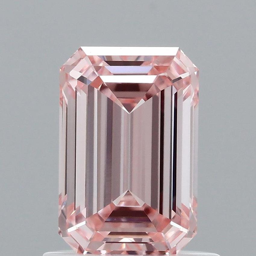 1.00 Ct. Fancy Intense Pink Emerald Lab Grown Diamond