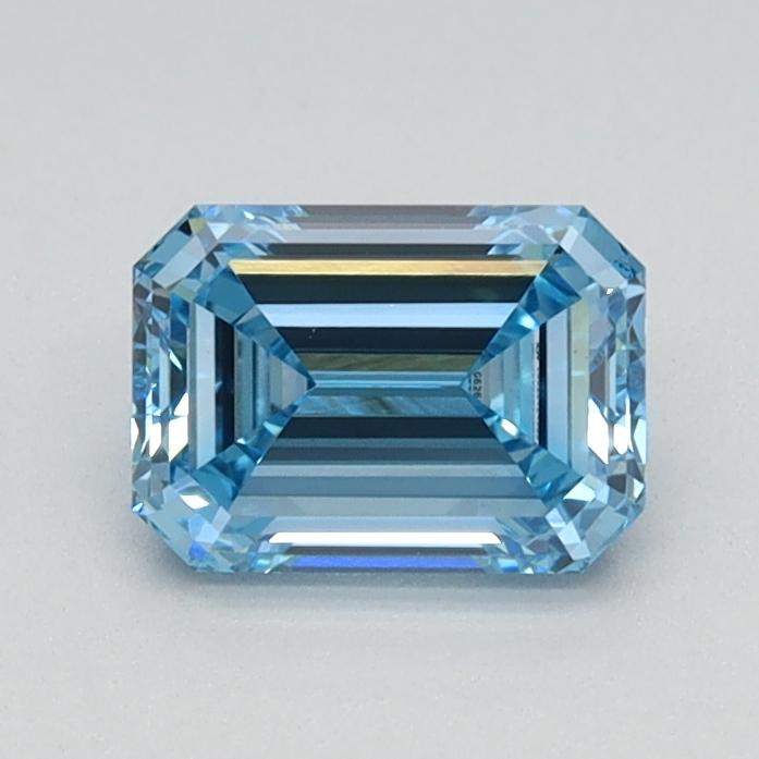 0.70 Ct. Fancy Vivid Blue Emerald Lab Grown Diamond