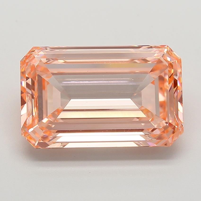 10.28 Ct. Fancy Intense  Pink Emerald Lab Grown Diamond