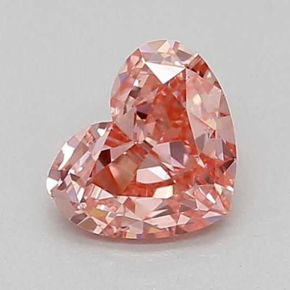 0.31 Ct. Fancy Vivid  Pink Heart Lab Grown Diamond