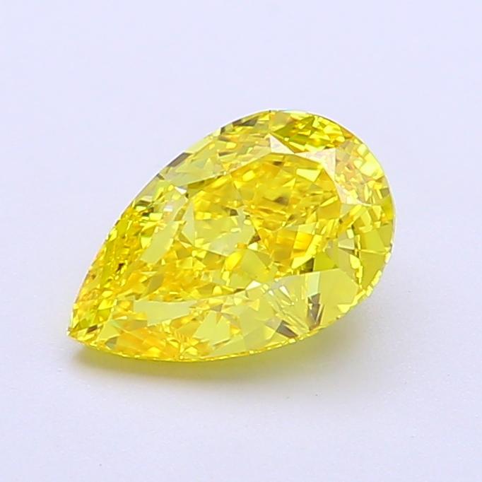 1.25 Ct. Fancy Vivid Yellow Pear Lab Grown Diamond