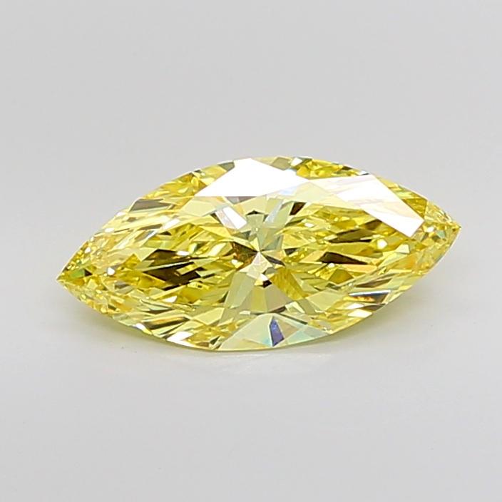 3.02 Ct. Fancy Intense Yellow Marquise Lab Grown Diamond