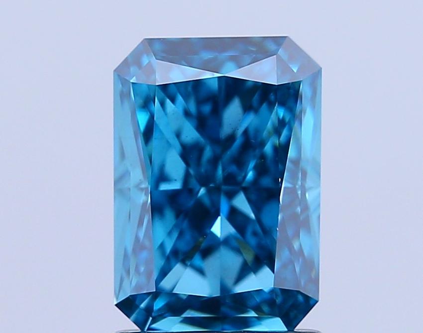 2.00 Ct. Fancy Vivid Blue Radiant Lab Grown Diamond