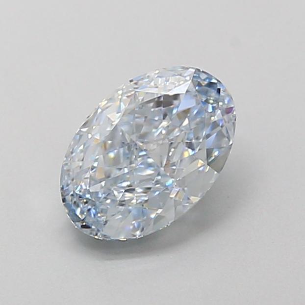 1.15 Ct. Fancy Light  Blue Oval Lab Grown Diamond