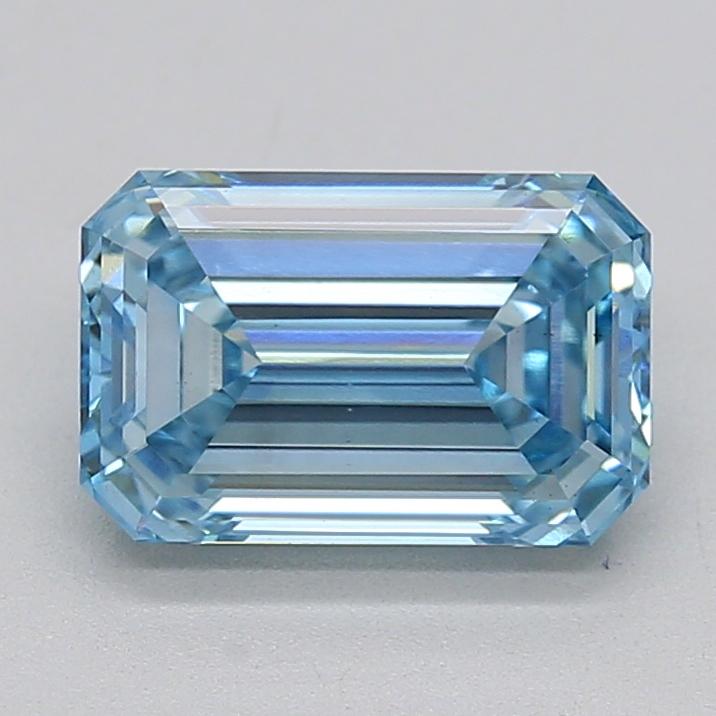 1.76 Ct. Fancy Intense  Blue Emerald Lab Grown Diamond