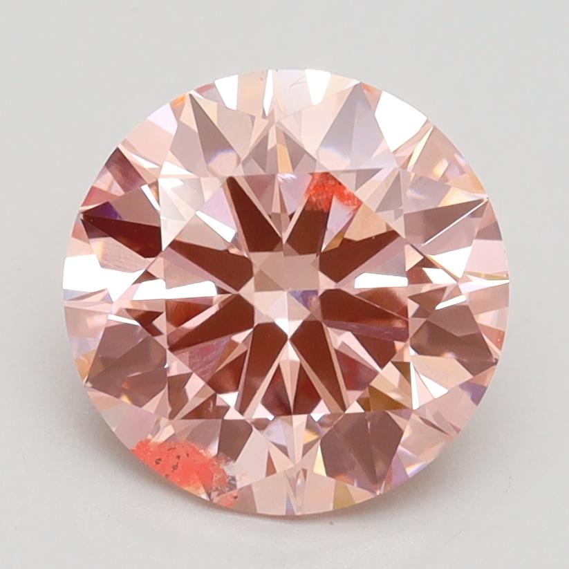2.35 Ct. Fancy Intense Pink Round Lab Grown Diamond